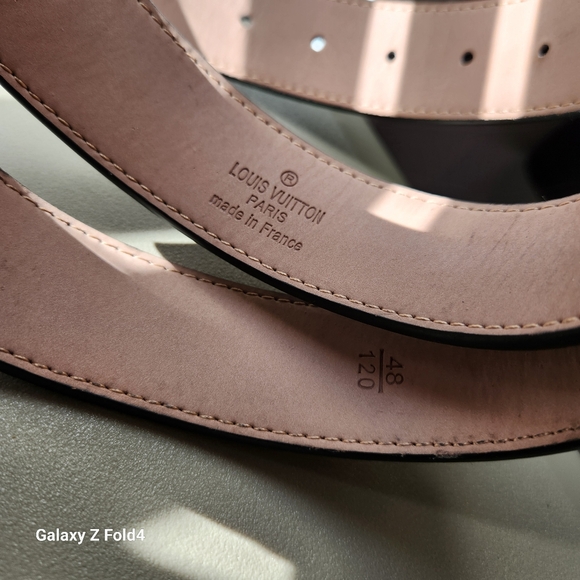 Louis Vuitton Damier Cobalt Canvas 40mm LV Initiales Belt 48/120 - Picture 2 of 5